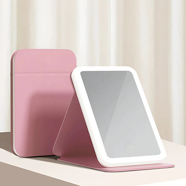 Espelho LED Dobrável DareBelleza | Portátil, Recarregável e Estiloso